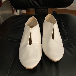 White Slip-On Loafers 🤍
